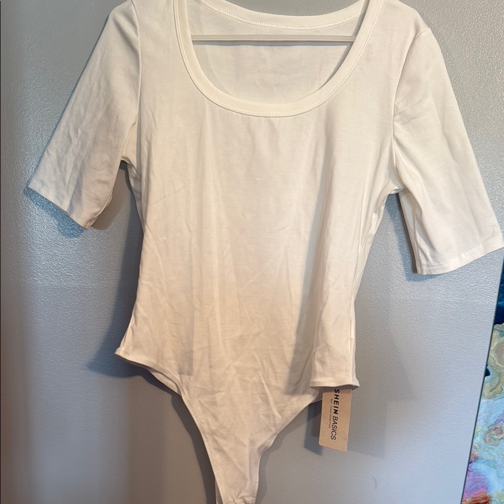 White Short Sleeve Bodysuit